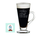 Coffee Mug for Dad - Bowtie Best Dad Engraved with Coaster Set