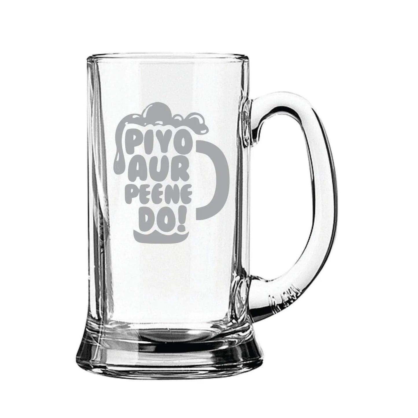 Karenge Daaru Party Piyo AUR Peene Do Hindi Engraved Beer Mugs