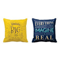 Motivational Quotes Cushion Cover Set of 2 - 16x16 inches