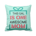 My Mom Is Queen Cushion Cover 16x16 - Birthday Gift for Mom