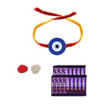 Rakhi Chocolate Gift Combo for Brother with Evil Eye Rakhi & 5 Dairy Milk