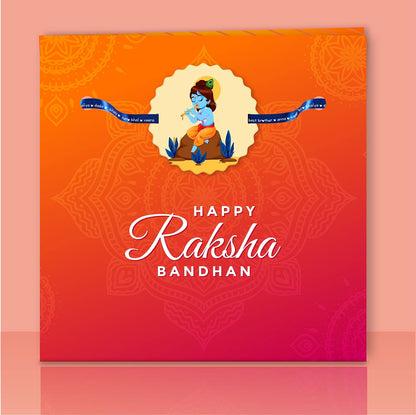 Flute Krishna Kids Rakhi for Brothers