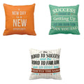 Motivational Quotes Cushion Cover Set of 3 (16 x 16 inch)