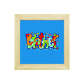 Colourful Brother Framed Wall Clock - 6x6 Inches Rakhi Gift