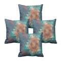 Abstract Cushion Covers Set of 4, 24x24 Inches