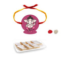 Ganesha Rakhi Sweets Combo for Brother - Kaju Katli 500g