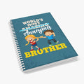World's Best Brother A5 Notebook - Rakhi Gift, 120 Pages