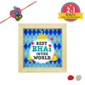 Best Bhai in the World Canvas Wall Clock 8x8 inches