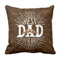 Best Dad in the World Velvet Cushion Cover - 12x12 inches