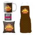 5 Star Sis Gift Hamper - Apron, Ceramic Mug, Cushion Cover