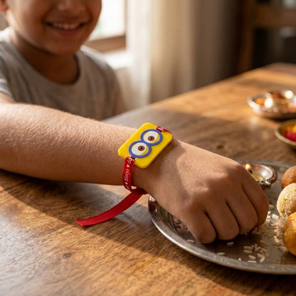 Yellow Minion Kids Rakhi for Little Brother