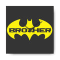 Batman Logo Square Wall Clock - Birthday Gift for Brother