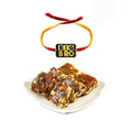 Big Bro Printed Rakhi with 1 Kg Anjeer Barfi Sweets Combo