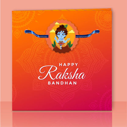 Cute Krishna Kids Rakhi for Little Brother