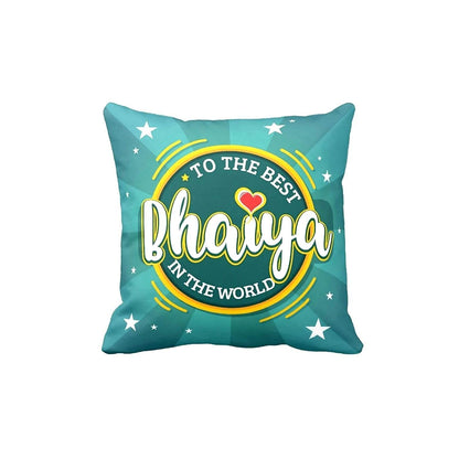 Best Bhaiya Bhabhi in the World Cushion Cover