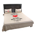 Personalised Couple Bedsheet with 2 Pillow Covers for Didi and Jiju