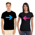 I'm With Him & Her Matching Couple T-Shirts, Set of 2