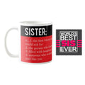 Personalised Rakhi Gift Mug for Sister - Red Coffee Mug