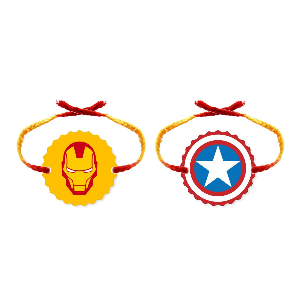 Avengers Superhero Kids Rakhi Combo, Set of 2 for Brothers