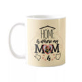 Personalised Home Is Where Mom Is Photo Coffee Mug