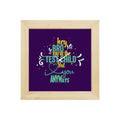 Framed Wall Clock for Brother - 8x8 Inches Personalised Rakhi Gift