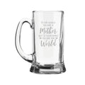 Mother You Are the World Engraved Beer Mug - Personalised