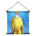 Guru Nanak Ji Calming Canvas Scroll Wall Painting for Gurpurab