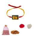 Chota Bhai Printed Rakhi Dry Fruits Gift Combo with Almonds Set of 2