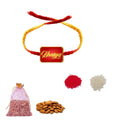 Bhaiya Printed Rakhi Dry Fruits Gift Combo with Almonds Set of 2