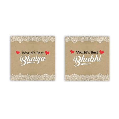 Best Bhaiya & Bhabhi Ever Engraved Icon Beer Mug