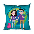 I Want to Travel with You Couple Gift Cushion Cover