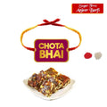 Rakhi Sweets Combo for Brother - Chota Bhai Rakhi & Anjeer Barfi 1 Kg