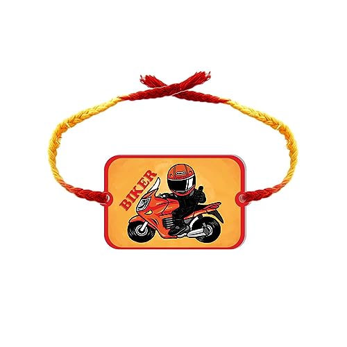 Yaya Cafe Rakhi for Brother Biker Bro Printed Rakhi Raksha Bandhan