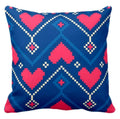 Personalised Cushion Cover - Inverted Hearts for Couples