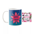 Coffee Mug with Coaster - Super Mom Mother's Day Gift