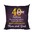 Cushion Cover for Mom - Happy 40th Birthday, 12x12 inches