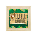 Framed Wall Clock for Brother - Little Monkey Brother 12x12 Inches Rakhi Gift