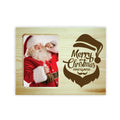 Personalised Christmas Engraved Wooden Photo Frame - Merry Christmas Santa
