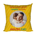 Amazing Dad Personalised Cushion Cover 12x12