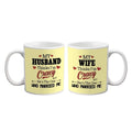 Crazy Husband & Wife Coffee Mug Set of 2 - Valentine Gift