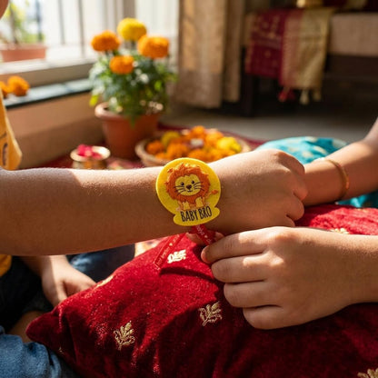 World's Greatest Bro & Lion Baby Bro Kids Rakhi - Set of 2