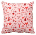 Personalised Cushion Cover - Saint Valentine Hearts for Couples