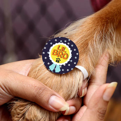 TheYayaCafe Dog Rakhi Rakshabandhan Gifts for Pets, Acrylic Paw Accessories with Elastic Band Lil Bro, Raksha Bandhan Rakhi for Dog Brother from Sister