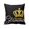 Glam Queen Grandma Velvet Cushion with Filler - 12x12 inch