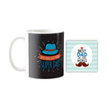 100% Pure Super Dad Personalised Coffee Mug with Coaster
