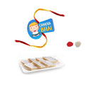 Rakhi Sweets Combo for Brother - Chhota Bhai Rakhi & Kaju Katli 500g