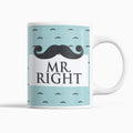 Ceramic Coffee Mug & Coaster Set - Mr. Right