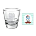 Proud Father-in-Law Engraved Whiskey Glass - Birthday Gift, 350 ml