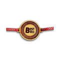 Best Bro Engraved Wooden Rakhi - Personalised Quote Rakhi