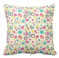 Cushion Cover Love Bicycle Printed for Couples Valentine Gift